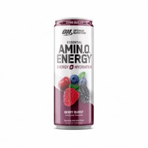 Optimum Nutrition ESSENTIAL AMIN.O. ENERGY+ Electrolytes Sparkling Berry Burst 355ml * 12 Cans (12 Servings) Slovenija | YTO-235478