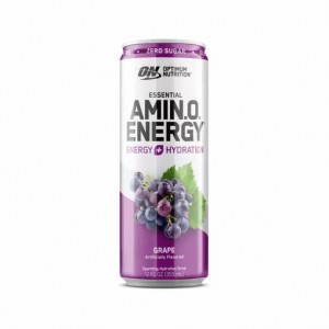 Optimum Nutrition ESSENTIAL AMIN.O. ENERGY+ Electrolytes Sparkling Grape 355ml * 12 Cans (12 Servings) Slovenija | RGI-652970