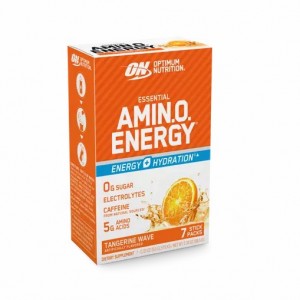 Optimum Nutrition Essential AMIN.O. ENERGY + Electrolytes Tangerine Wave 7 Stick Packs (7 Servings) Slovenija | HLJ-032549