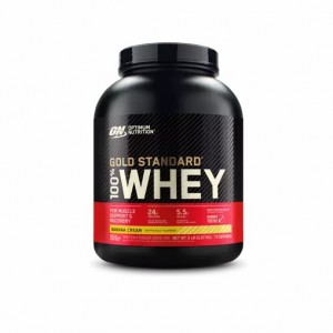 Optimum Nutrition GOLD STANDARD 100% WHEY™ Banana Cream 5 lb (73 Servings) Slovenija | UND-236890