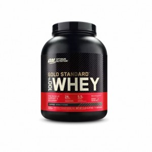 Optimum Nutrition GOLD STANDARD 100% WHEY™ Coffee 5 lb (71 Servings) Slovenija | PBX-076428