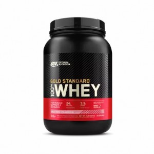 Optimum Nutrition GOLD STANDARD 100% WHEY™ Delicious Strawberry 2 lb (29 Servings) Slovenija | WDK-381527