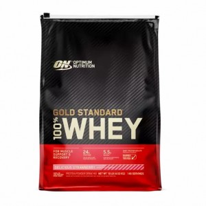 Optimum Nutrition GOLD STANDARD 100% WHEY™ Delicious Strawberry 10 lb (146 Servings) Slovenija | UCK-875231