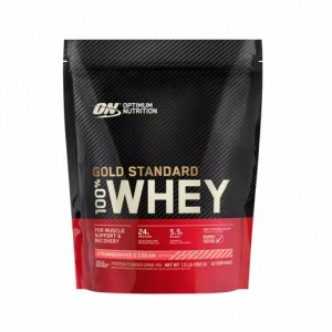 Optimum Nutrition GOLD STANDARD 100% WHEY™ Strawberries & Cream 1.5 lb (22 Servings) Slovenija | FHS-874612