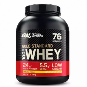 Optimum Nutrition Gold Standard 100% Whey Protein Powder Banana Cream 2.28 kg (76 Servings) Slovenija | UMZ-291453