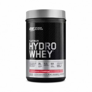 Optimum Nutrition PLATINUM HYDROWHEY™ Supercharged Strawberry 1.76 lb (20 Servings) Slovenija | FWP-476098