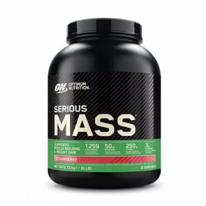 Optimum Nutrition Serious Mass Gainer Strawberry 2.73 kg (8 Servings) Slovenija | PIT-079345