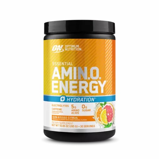 Optimum Nutrition Essential AMIN.O. ENERGY + Electrolytes *new* Sun-kissed Citrus 0.63 lb (30 Servings) Slovenija | BWU-809642