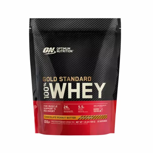 Optimum Nutrition GOLD STANDARD 100% WHEY™ Chocolate Peanut Butter 1.5 lb (22 Servings) Slovenija | SCX-384607