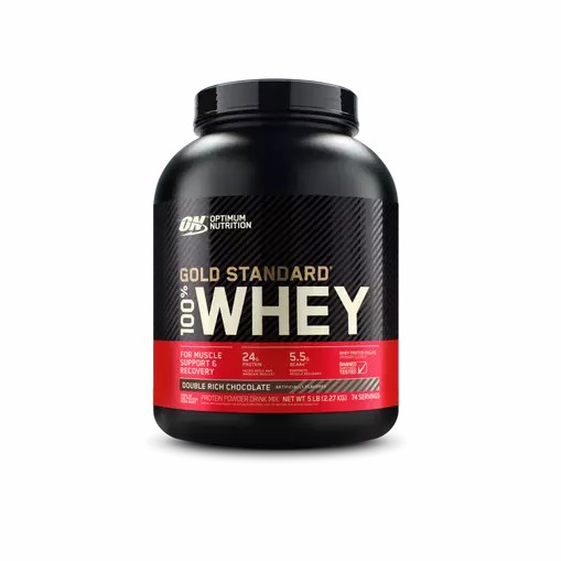 Optimum Nutrition GOLD STANDARD 100% WHEY™ Double Rich Chocolate 5 lb (74 Servings) Slovenija | UHS-365048