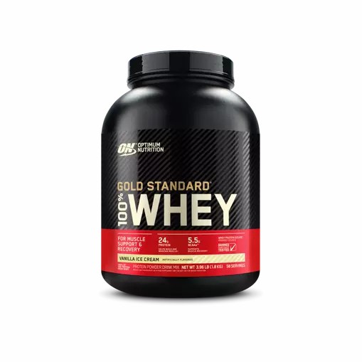 Optimum Nutrition GOLD STANDARD 100% WHEY™ Vanilla Ice Cream 4 lb (58 Servings) Slovenija | UCZ-251908