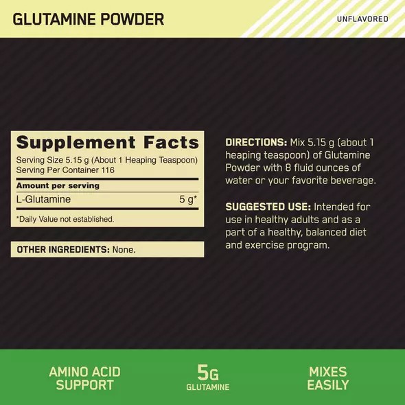 Optimum Nutrition Glutamine Powder 2.2 lb (194 Servings) Slovenija | SGV-096582