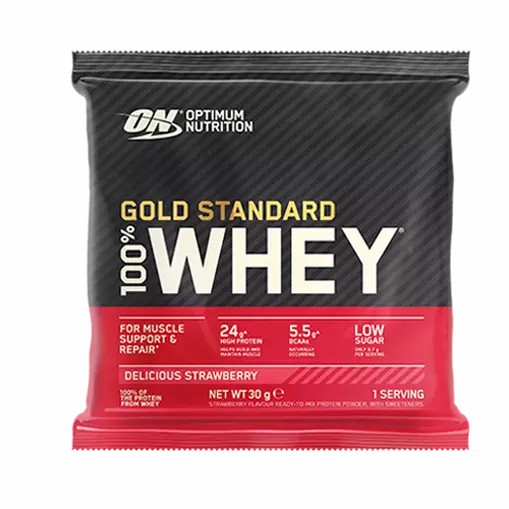 Optimum Nutrition Gold Standard 100% Whey Powder Sachets Delicious Strawberry 1 sachet (30 grams) Slovenija | PNZ-403569