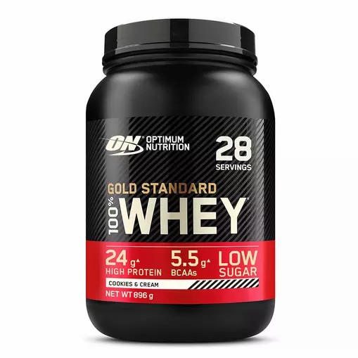 Optimum Nutrition Gold Standard 100% Whey Protein Powder Cookies & Cream 896 grams (28 Servings) Slovenija | QKR-263541