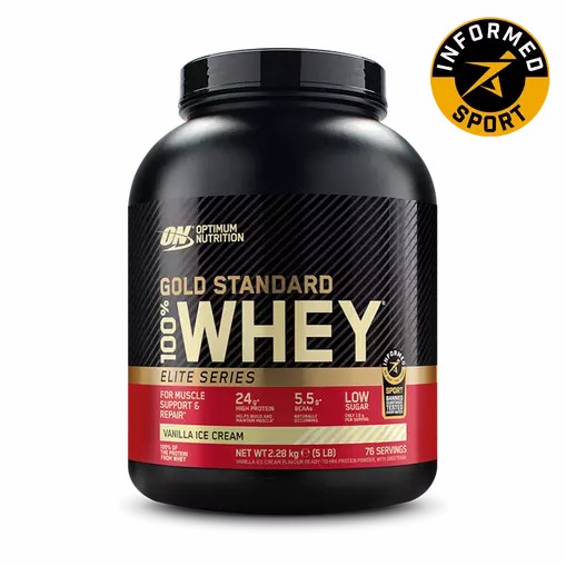 Optimum Nutrition Gold Standard 100% Whey - Elite Series Vanilla Ice Cream 2.27 kg (77) Slovenija | VHX-910436