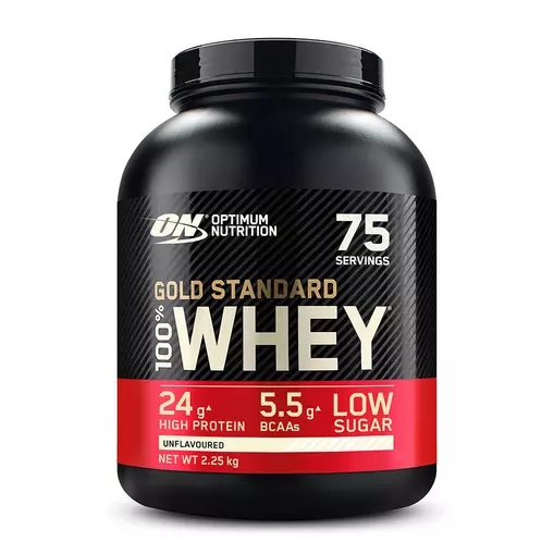 Optimum Nutrition Gold Standard 100% Whey Protein Powder Unflavoured 2.25 kg (75 Servings) Slovenija | JOG-407189