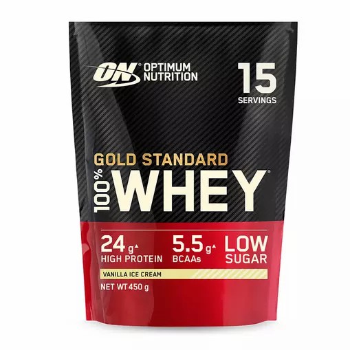 Optimum Nutrition Gold Standard 100% Whey Protein Powder Vanilla Ice Cream 450 grams (15 Shakes) Slovenija | FIN-847561