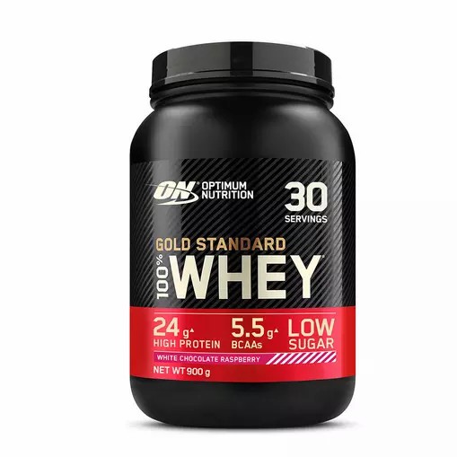 Optimum Nutrition Gold Standard 100% Whey Protein Powder White Chocolate Raspberry 900 grams (30 Servings) Slovenija | SLO-371864