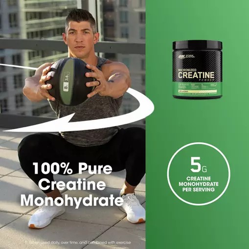 Optimum Nutrition Micronized Creatine Powder Unflavored 0.66 lb (60 Servings) Slovenija | NBD-126957