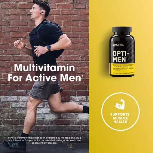 Optimum Nutrition OPTI-MEN® Multivitamin Tablets 240 Tablets (80 Servings) Slovenija | QRD-528613