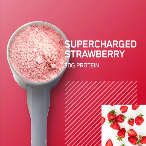 Optimum Nutrition PLATINUM HYDROWHEY™ Supercharged Strawberry 1.76 lb (20 Servings) Slovenija | FWP-476098