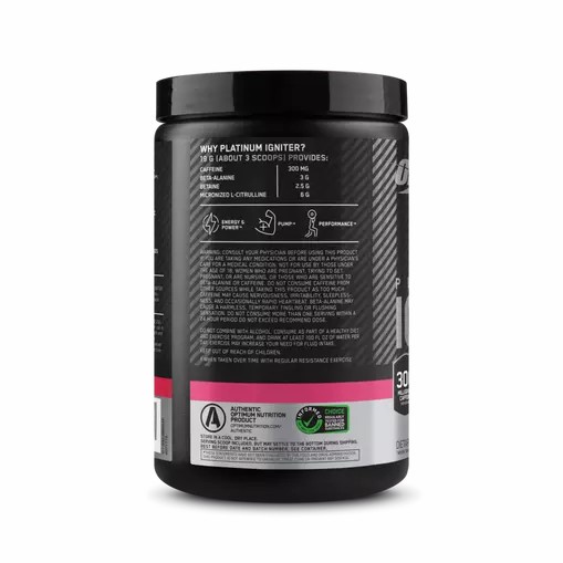 Optimum Nutrition Platinum Igniter Berry Lemonade Blast 0.84 lb (20 Servings) Slovenija | HQC-397416