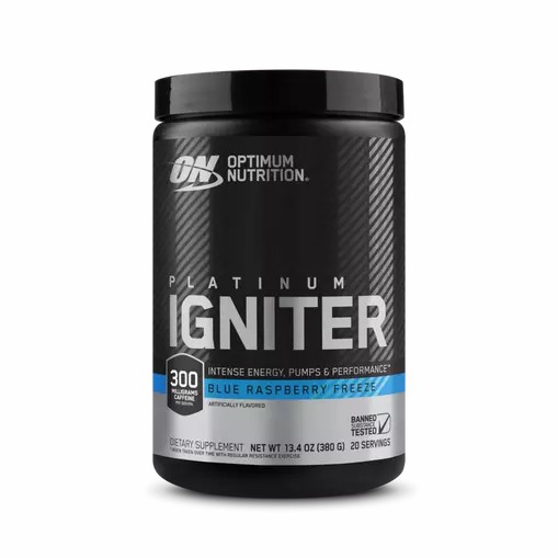 Optimum Nutrition Platinum Igniter Blue Raspberry Freeze 0.84 lb (20 Servings) Slovenija | WNJ-632814