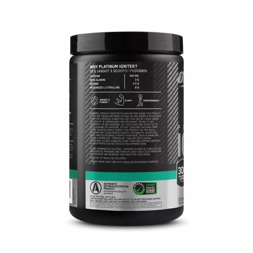 Optimum Nutrition Platinum Igniter Cherry Lime Punch 0.84 lb (20 Servings) Slovenija | HMY-342765