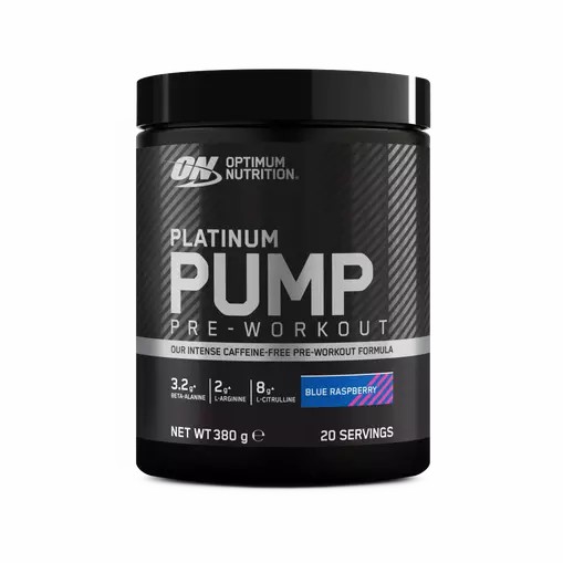 Optimum Nutrition Platinum Pump Pre-workout Blue Raspberry 380 grams (20 Servings) Slovenija | YTZ-427305