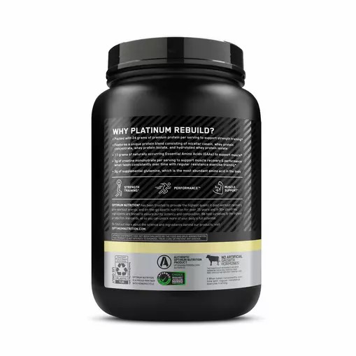 Optimum Nutrition Platinum Rebuild Vanilla Buttercream 1.63 lb (20 Servings) Slovenija | OHB-715290