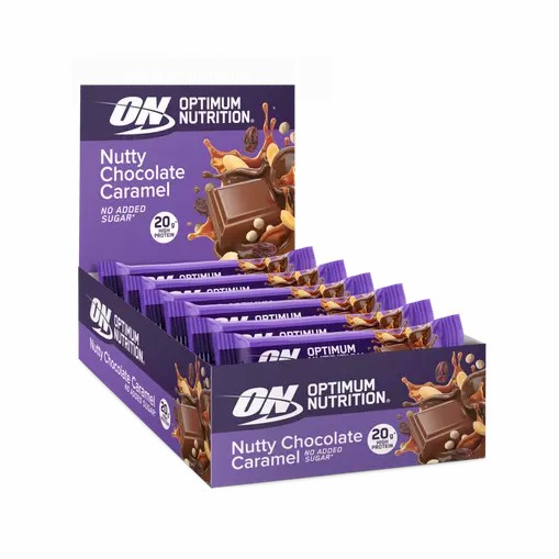 Optimum Nutrition Protein Bar Nutty Chocolate Caramel 700 grams (10 Bars) Slovenija | HCB-407628