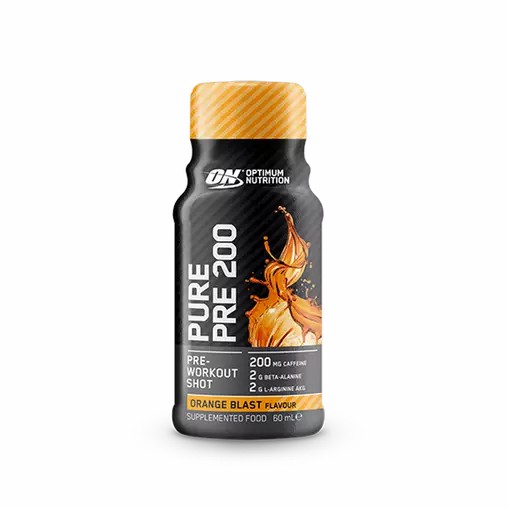 Optimum Nutrition Pure Pre 200 Pre-Workout Shot Orange 60ml (12 shots) Slovenija | NEZ-195867