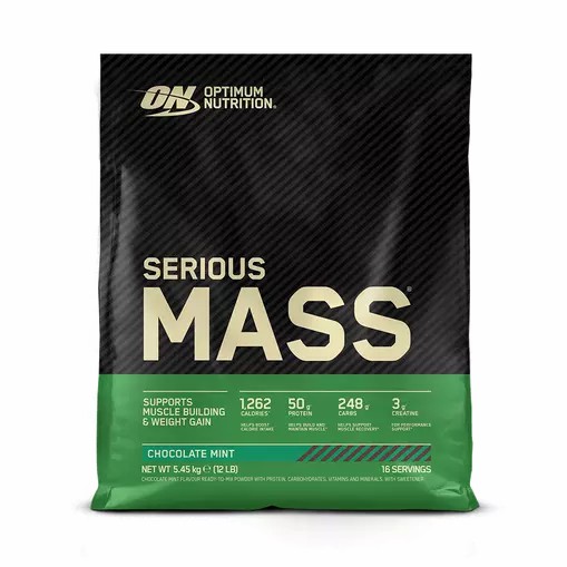 Optimum Nutrition Serious Mass Gainer Chocolate Mint 5.45 kg (16 Servings) Slovenija | ZIS-362480